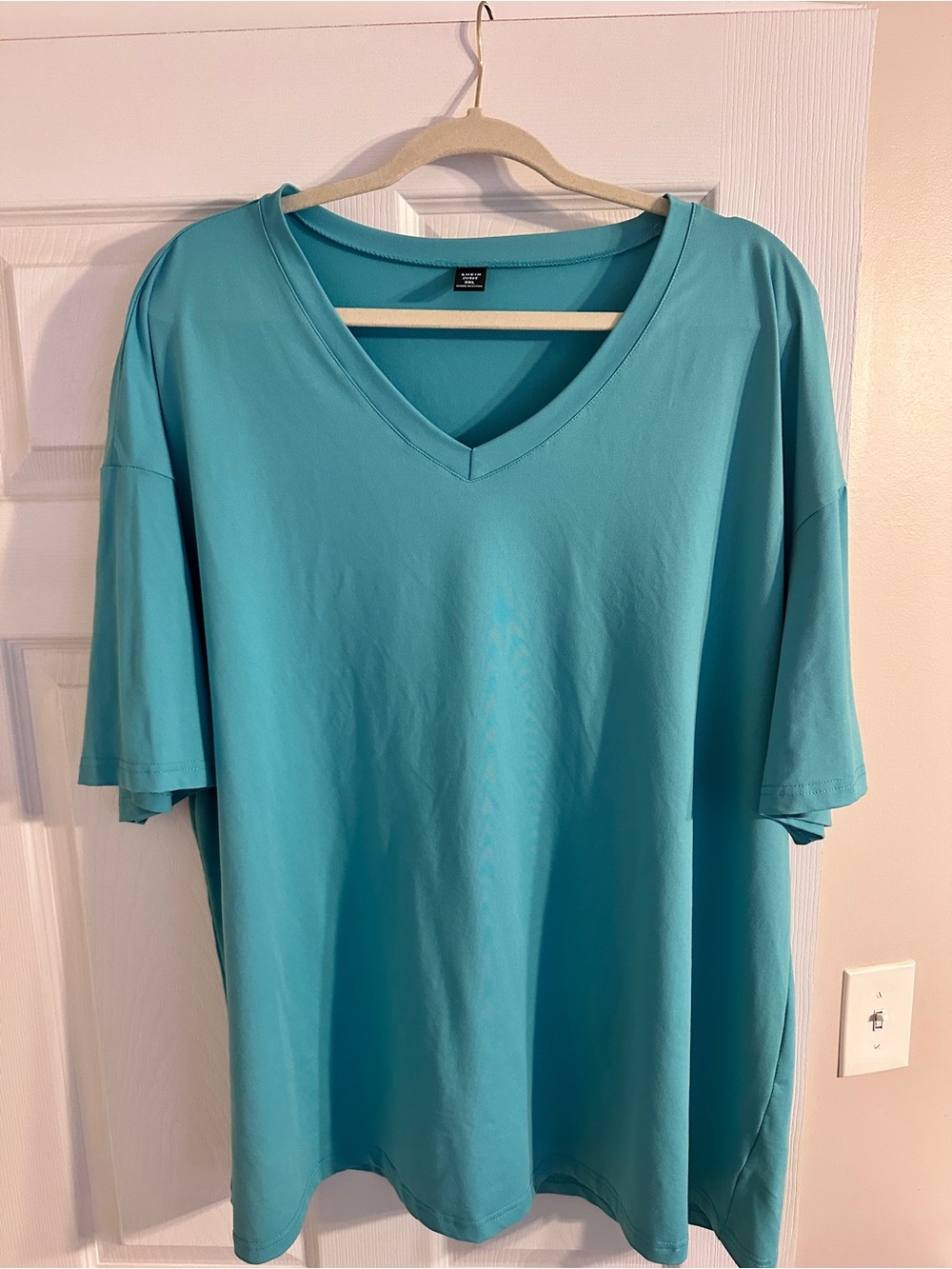 Women’s V-Neck Shirt - Teal Blue
